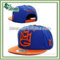 High quality blue embroidered snapback hats